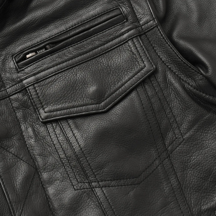 Nightstrike Men’s Motorcycle Leather Jacket