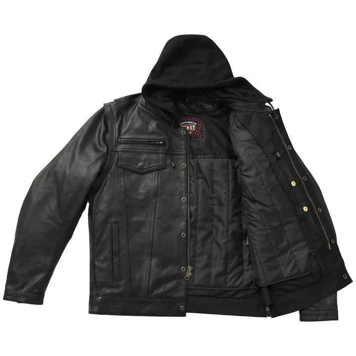 Nightstrike Men’s Motorcycle Leather Jacket