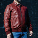 Moto Bomber - Men's Leather Jacket